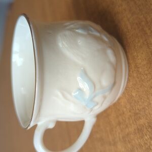 Belleek Irish Boy Christening Bunny Cup